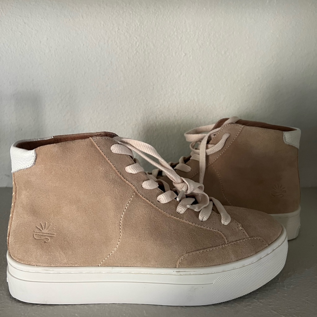 Soludos Ibiza High Top Sneaker In Sand
